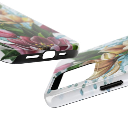 Blossom Splash Watercolor Floral Tough Phone Case