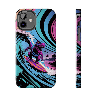 Cosmic T-Rex Surfer Adventure Tough Phone Case