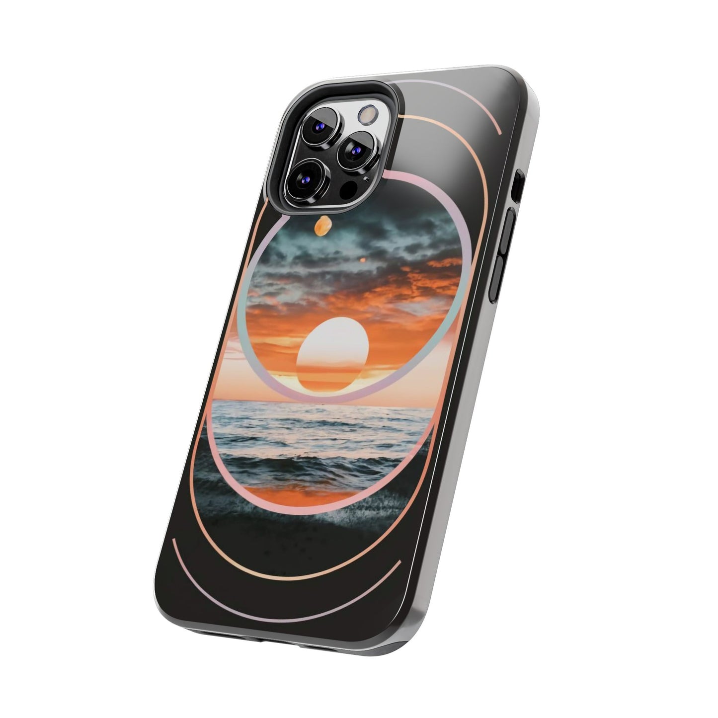 Fusion Sunset Abstract Art Tough Phone Case