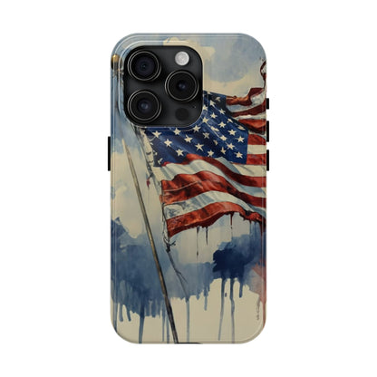 Tattered Glory American Flag Tough Phone Case