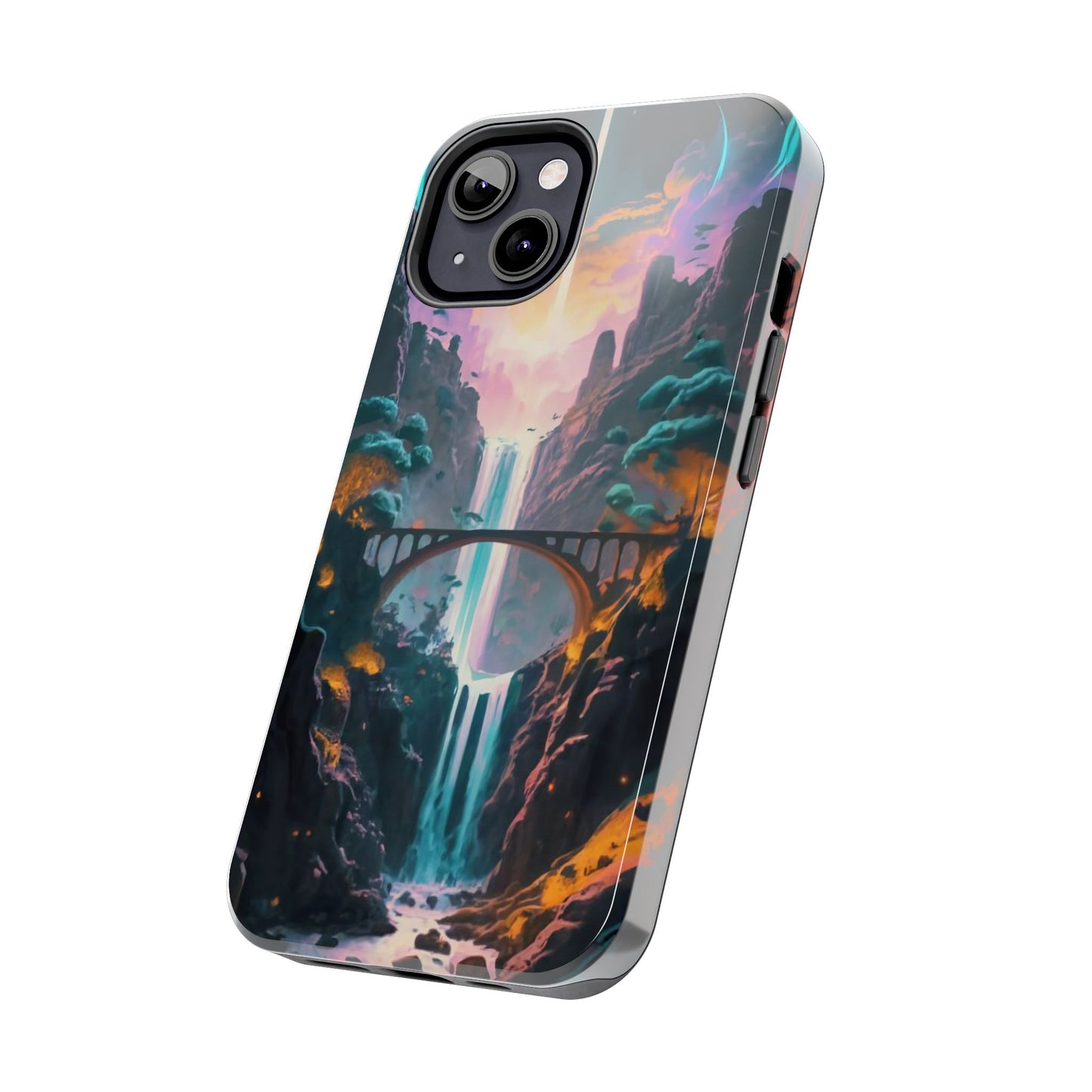 Midnight Cascade Blue Moon Tough Phone Case