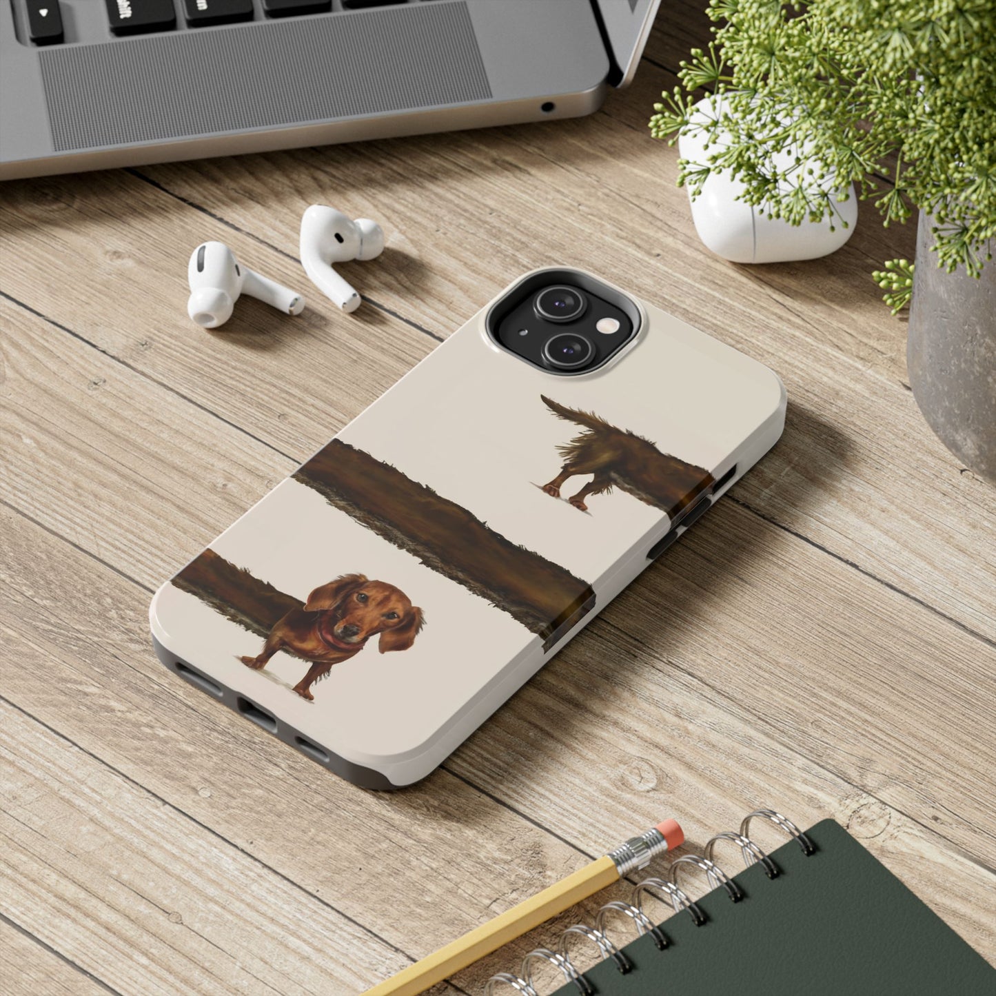 Wraparound Dachshund Long Dog Tough Phone Case