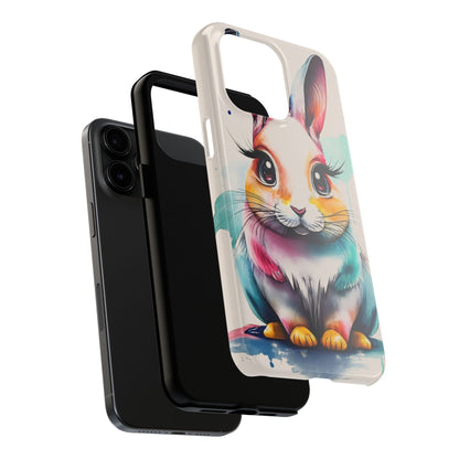 Minimalist Bunny Abstract Art Tough Phone Case