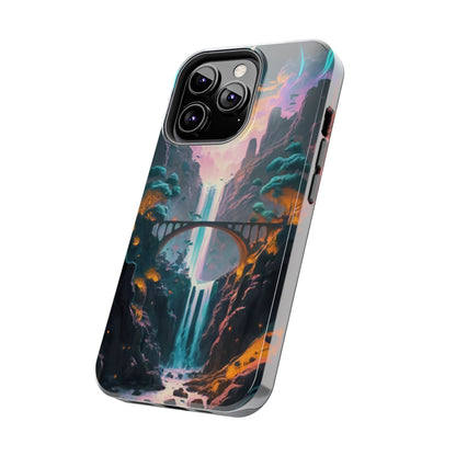 Midnight Cascade Blue Moon Tough Phone Case