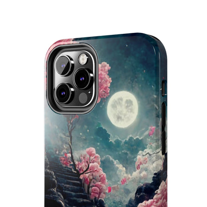 Mountain Path Cherry Blossoms Tough Phone Case