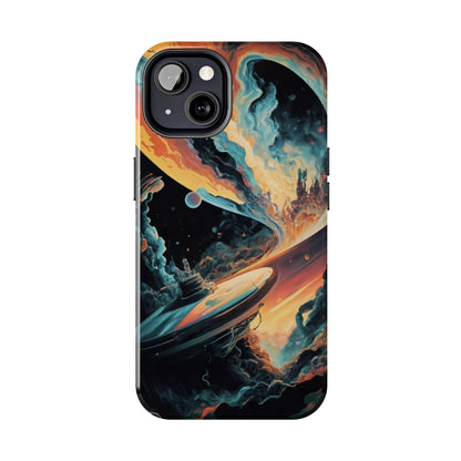 Retro Futuristic Space Odyssey Tough Phone Case