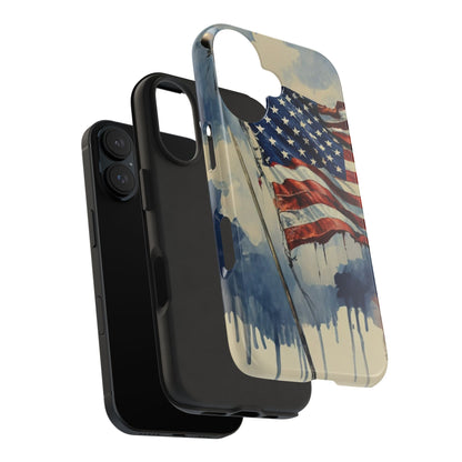 Tattered Glory American Flag Tough Phone Case