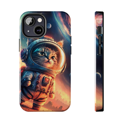 Cosmic Kitty Space Explorer Tough Phone Case