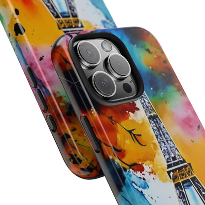 Vibrant Twilight Eiffel Defender Case