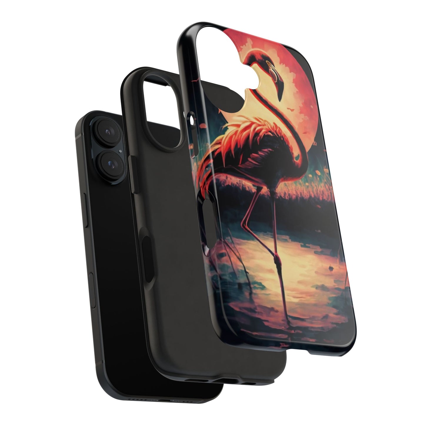 Sunset Flamingo Defender Case