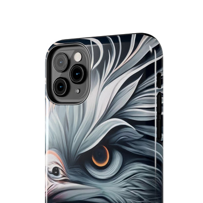 AviarySwirls Monochrome Bird Tough Phone Case