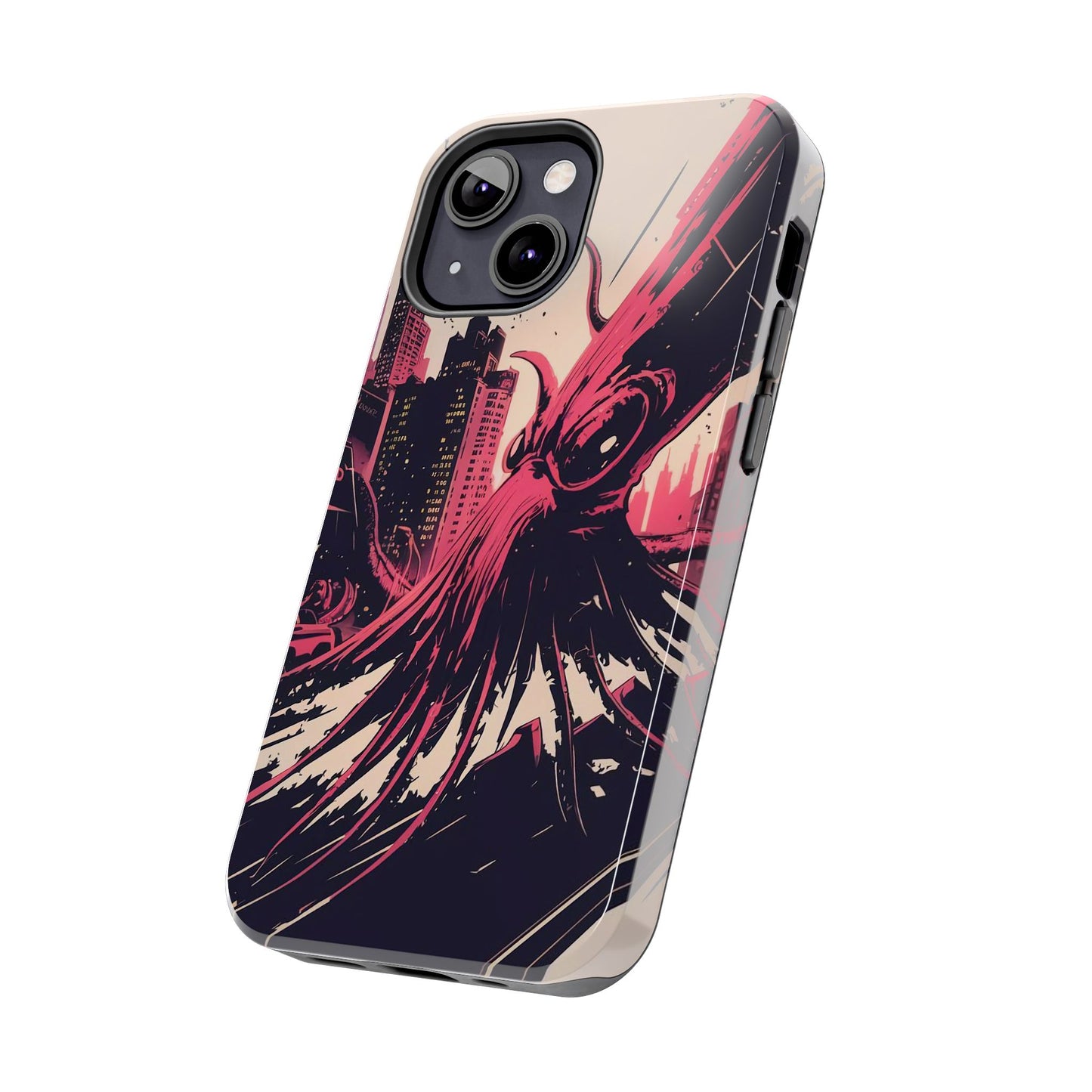 Kraken Rampage Cityscape Tough Phone Case