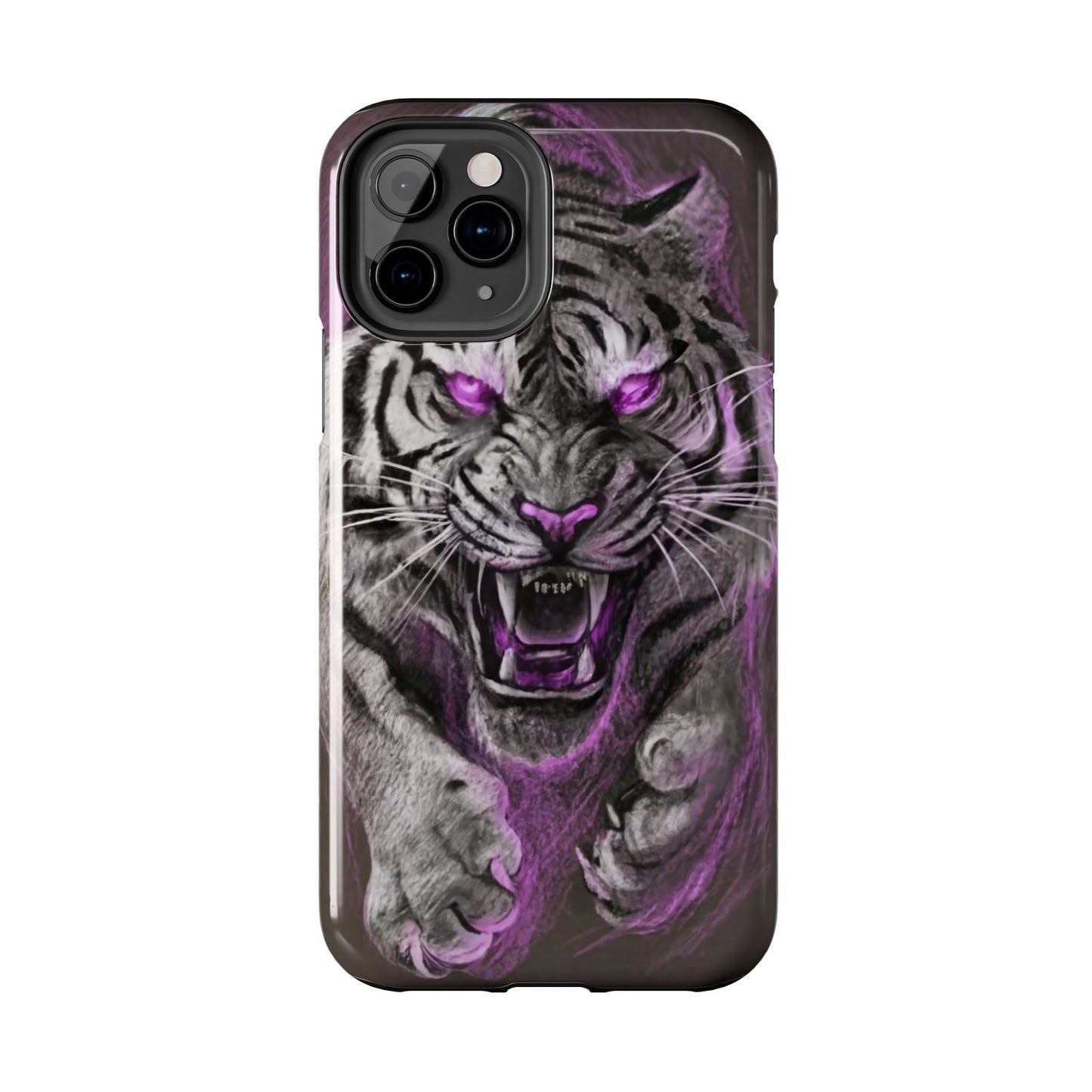 Enigmatic Hunter Tiger Sketch Tough Phone Case