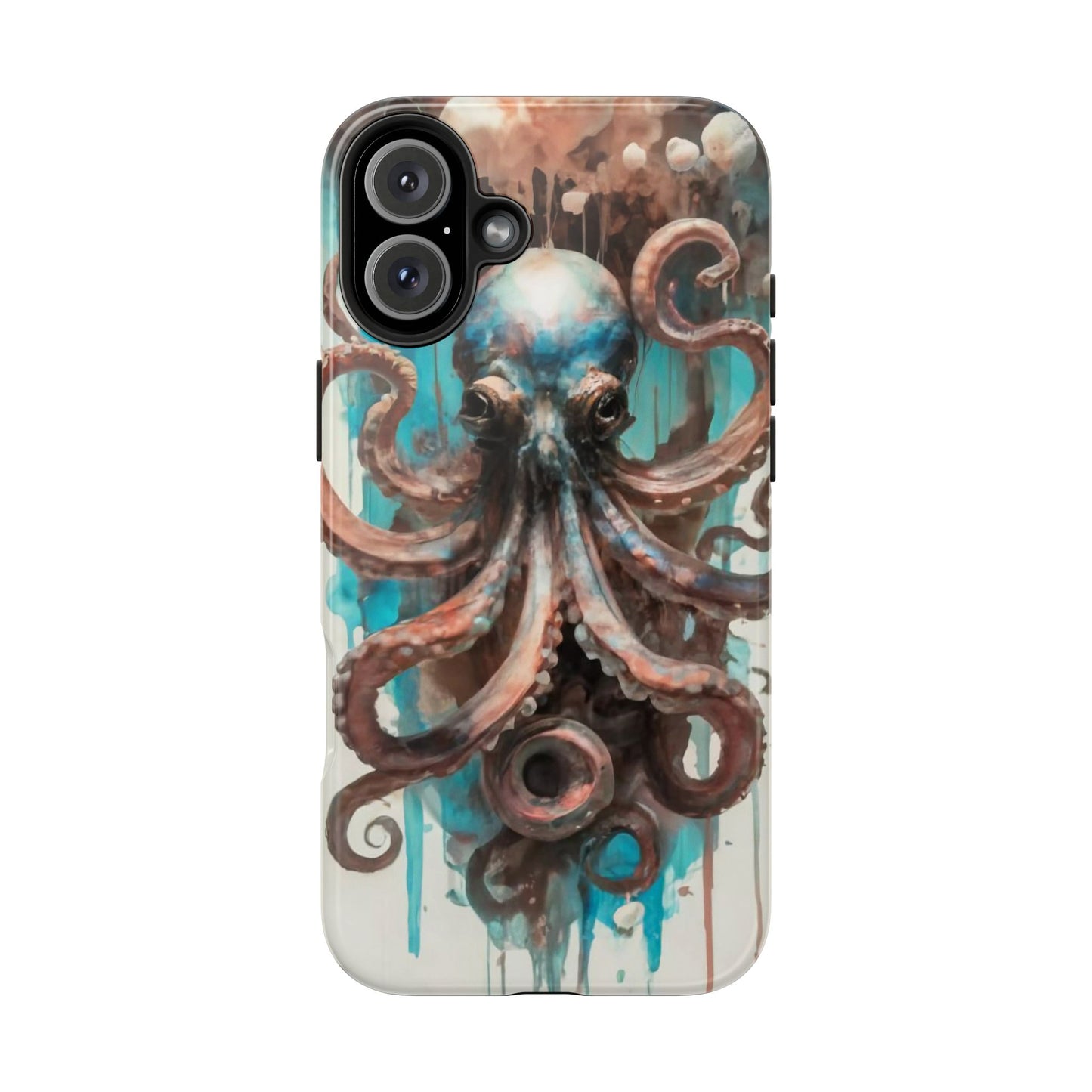 Serene Octopus Watercolor Tough Phone Case