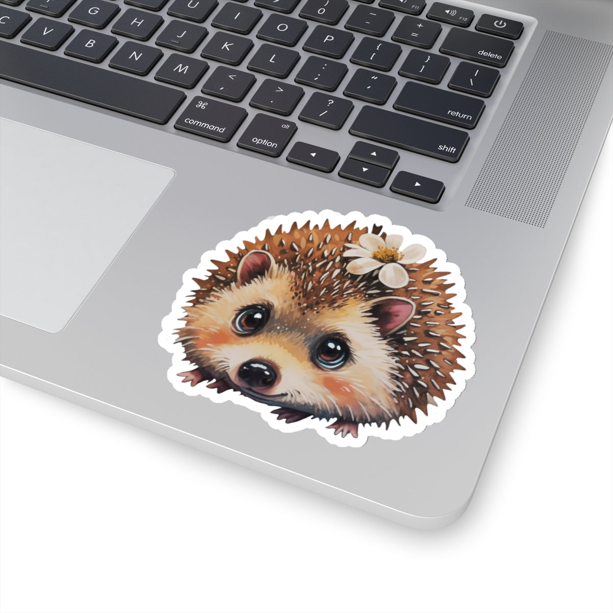 Cheerful Hedgehog Watercolor Cartoon Sticker