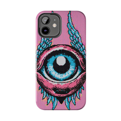 Halftone Horizon Eyeball iPhone Case