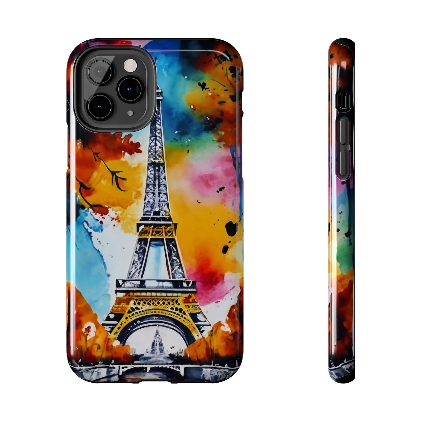 Vibrant Twilight Eiffel Defender Case