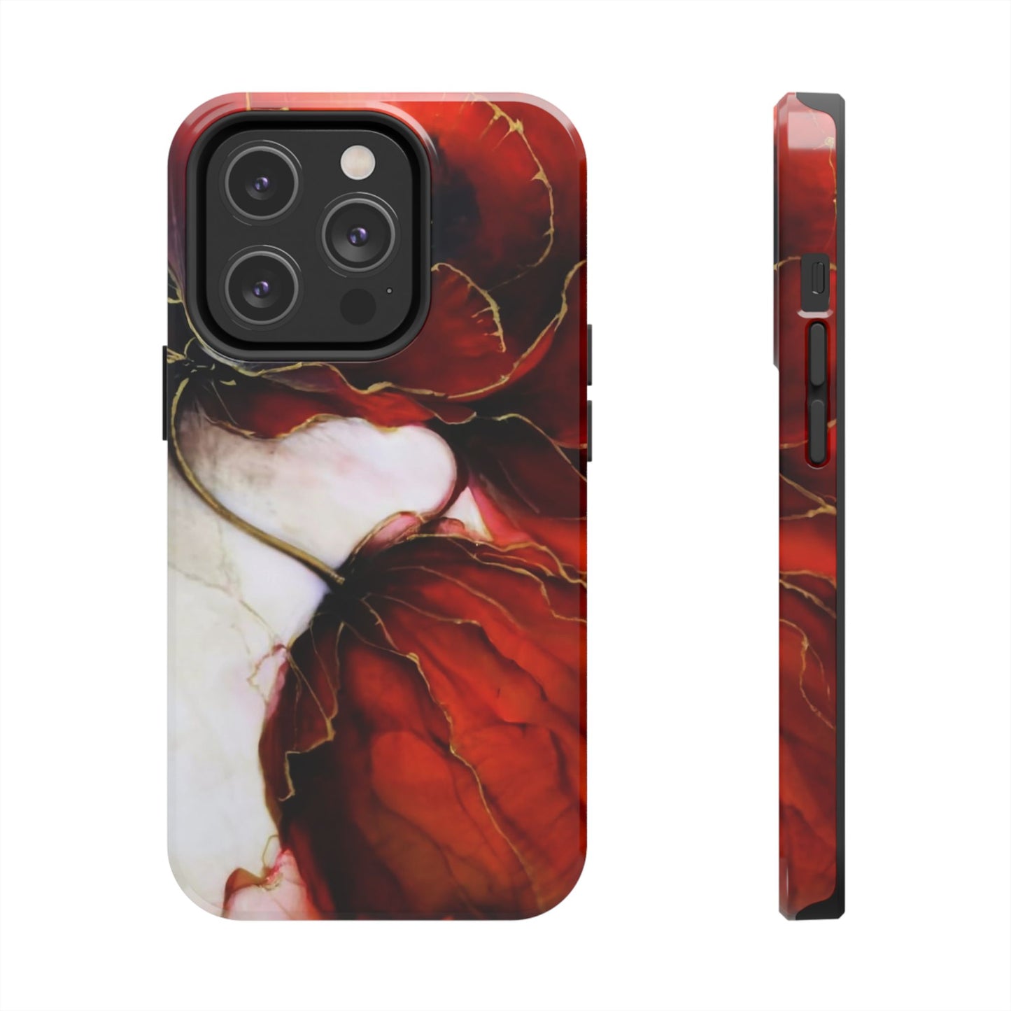 Ethereal Blossom Alcohol Ink Tough Phone Case