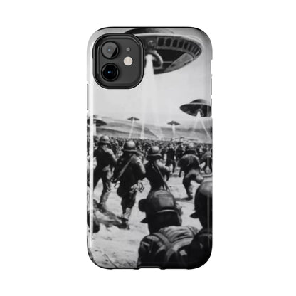 RetroWar UFO Encounter Tough Phone Case
