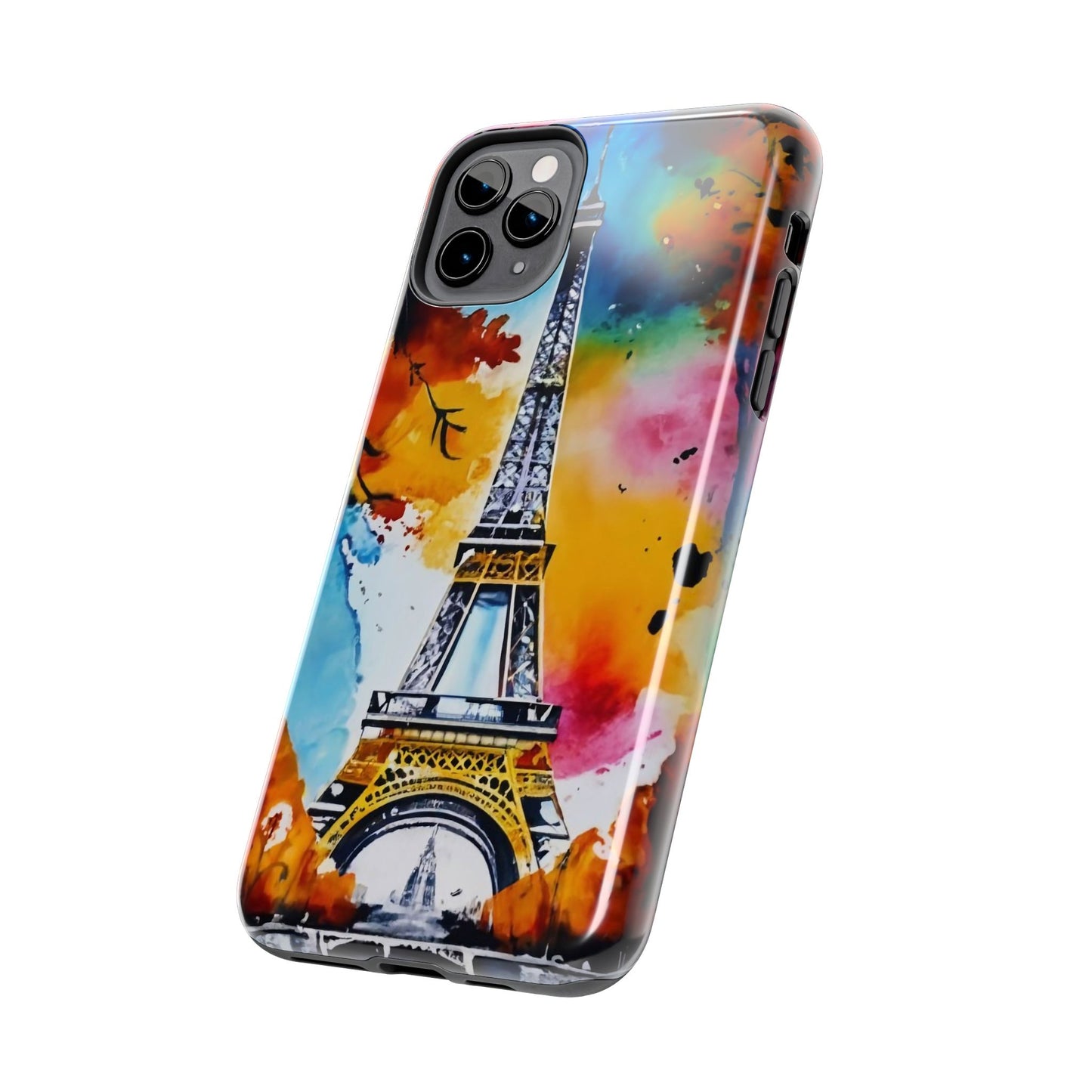 Vibrant Twilight Eiffel Defender Case