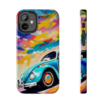 Painted Blue VDub Beetle - Tough Phone Case