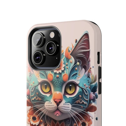 Floral Feline Armor Case