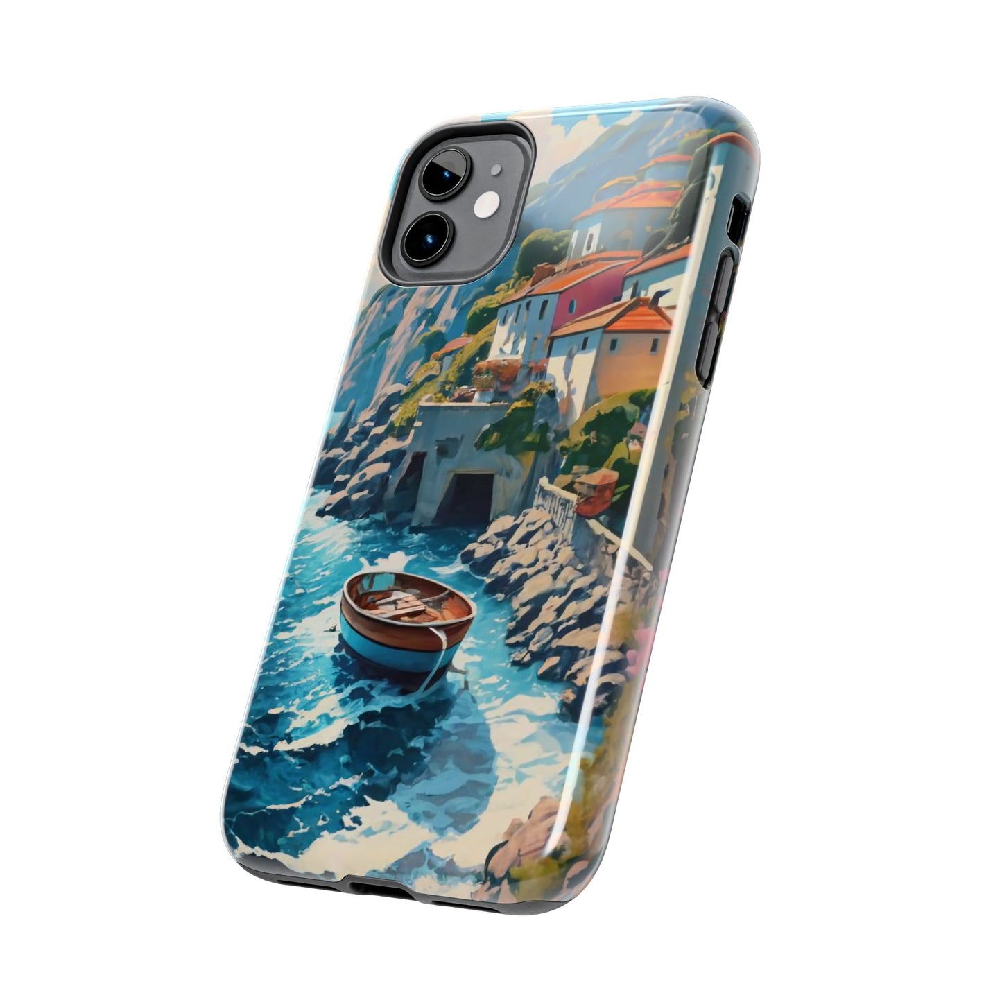 Coastal Dreamscape Boat Tough Phone Case