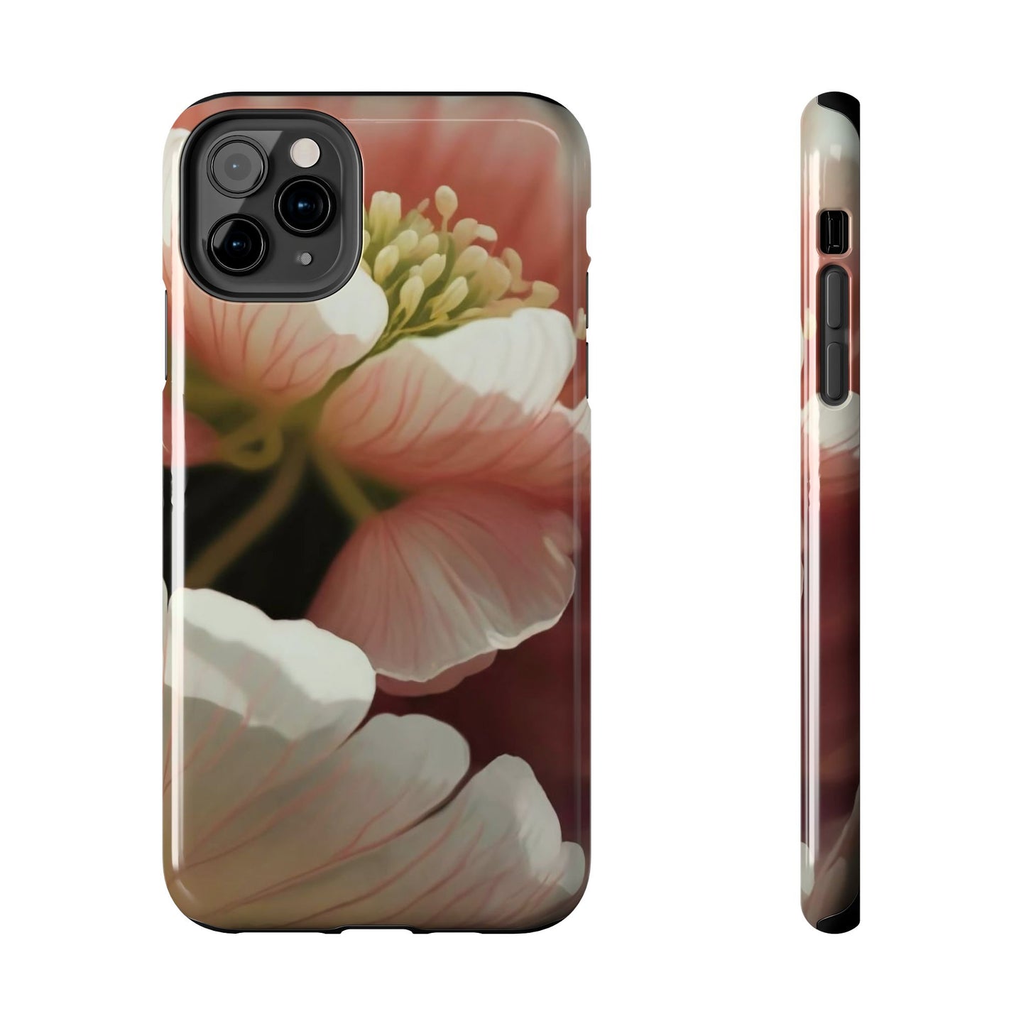 Pink Petal Watercolor Bloom Tough Phone Case