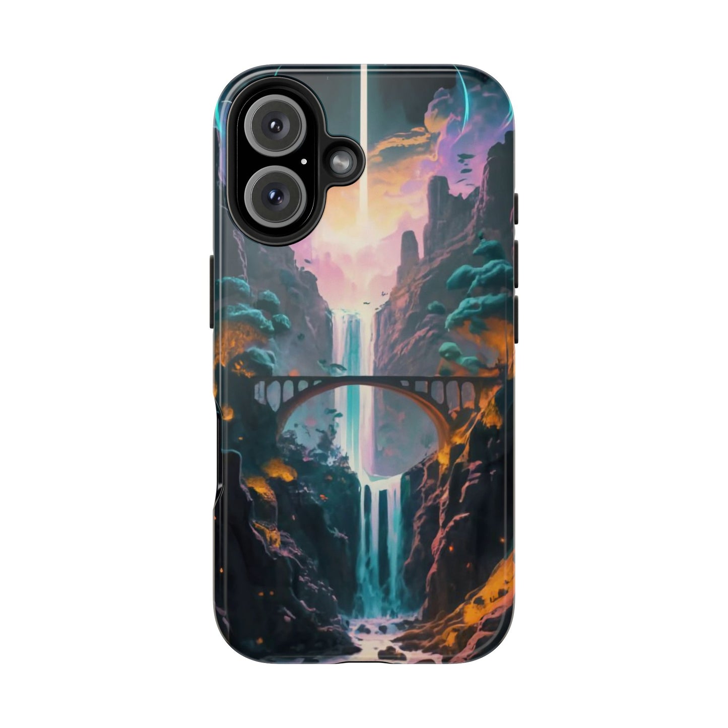 Midnight Cascade Blue Moon Tough Phone Case