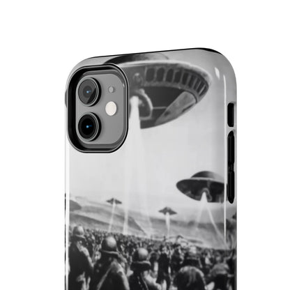 RetroWar UFO Encounter Tough Phone Case