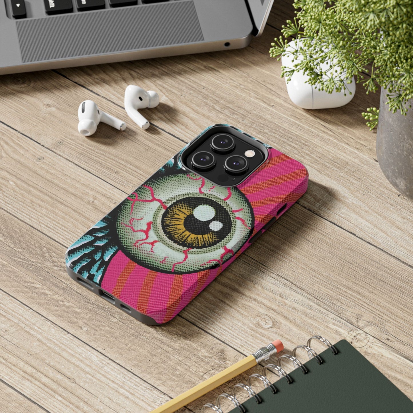 Winged Eye Pop Art Tough iPhone Case