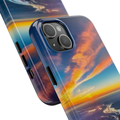 Celestial Sunset Earth View Tough Phone Case