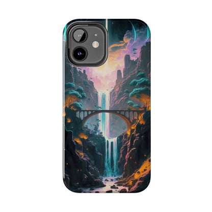 Midnight Cascade Blue Moon Tough Phone Case