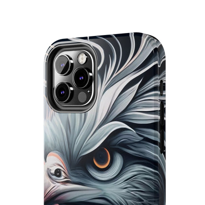 AviarySwirls Monochrome Bird Tough Phone Case