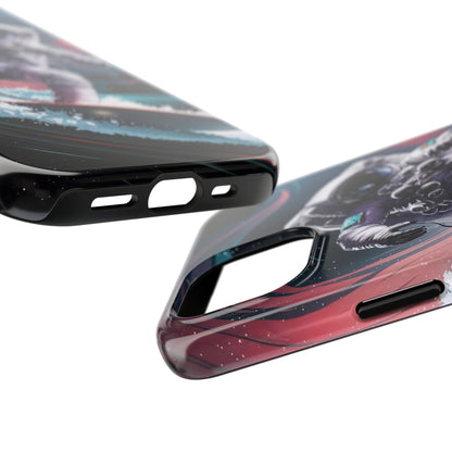 Cosmic Crest Astronaut Wave Rider Tough Phone Case