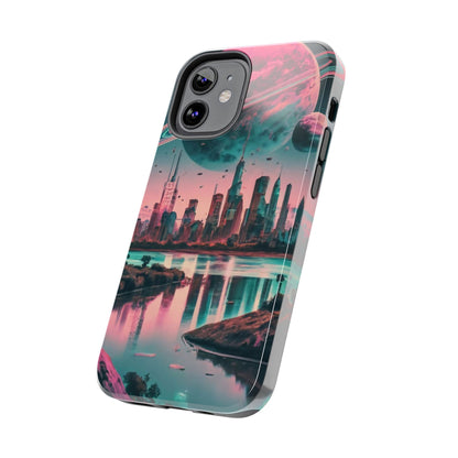 Celestial Cityscape Aerial View Tough Phone Case