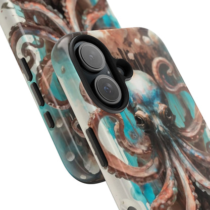 Serene Octopus Watercolor Tough Phone Case