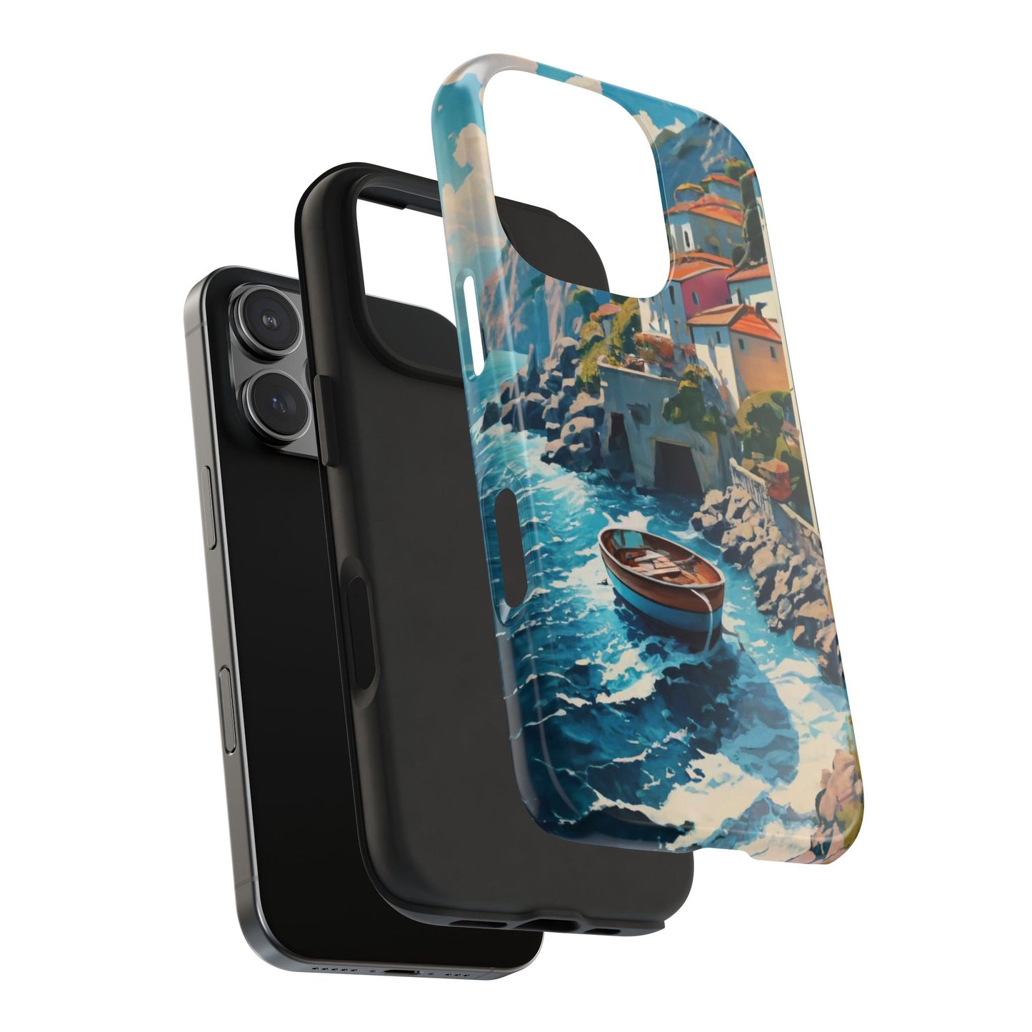 Coastal Dreamscape Boat Tough Phone Case