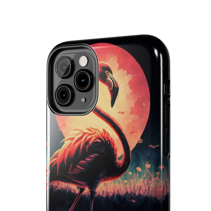 Sunset Flamingo Defender Case