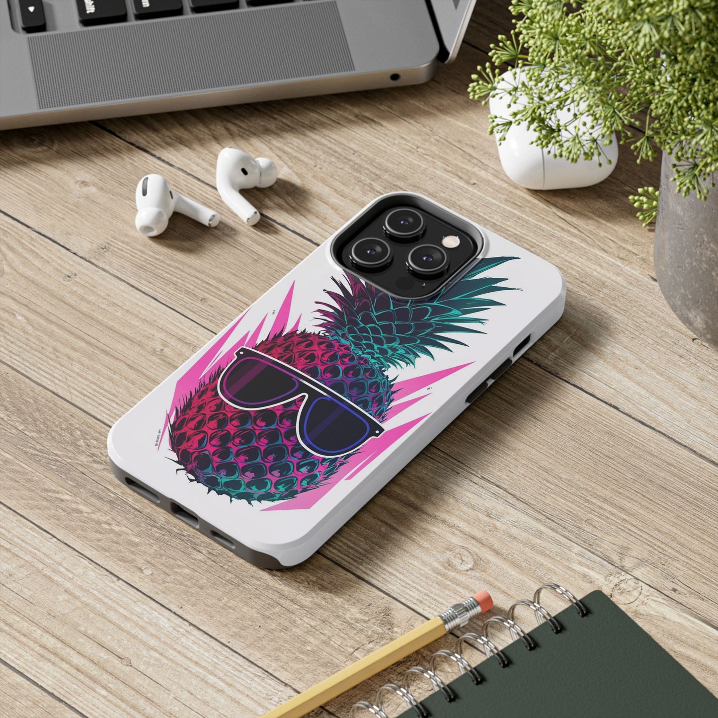 Sunglass Clad Pineapple Funk Tough Phone Case