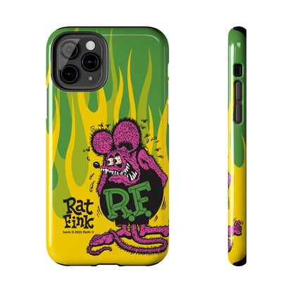 Fink Flames - Yellow/Green - Tough Phone Case