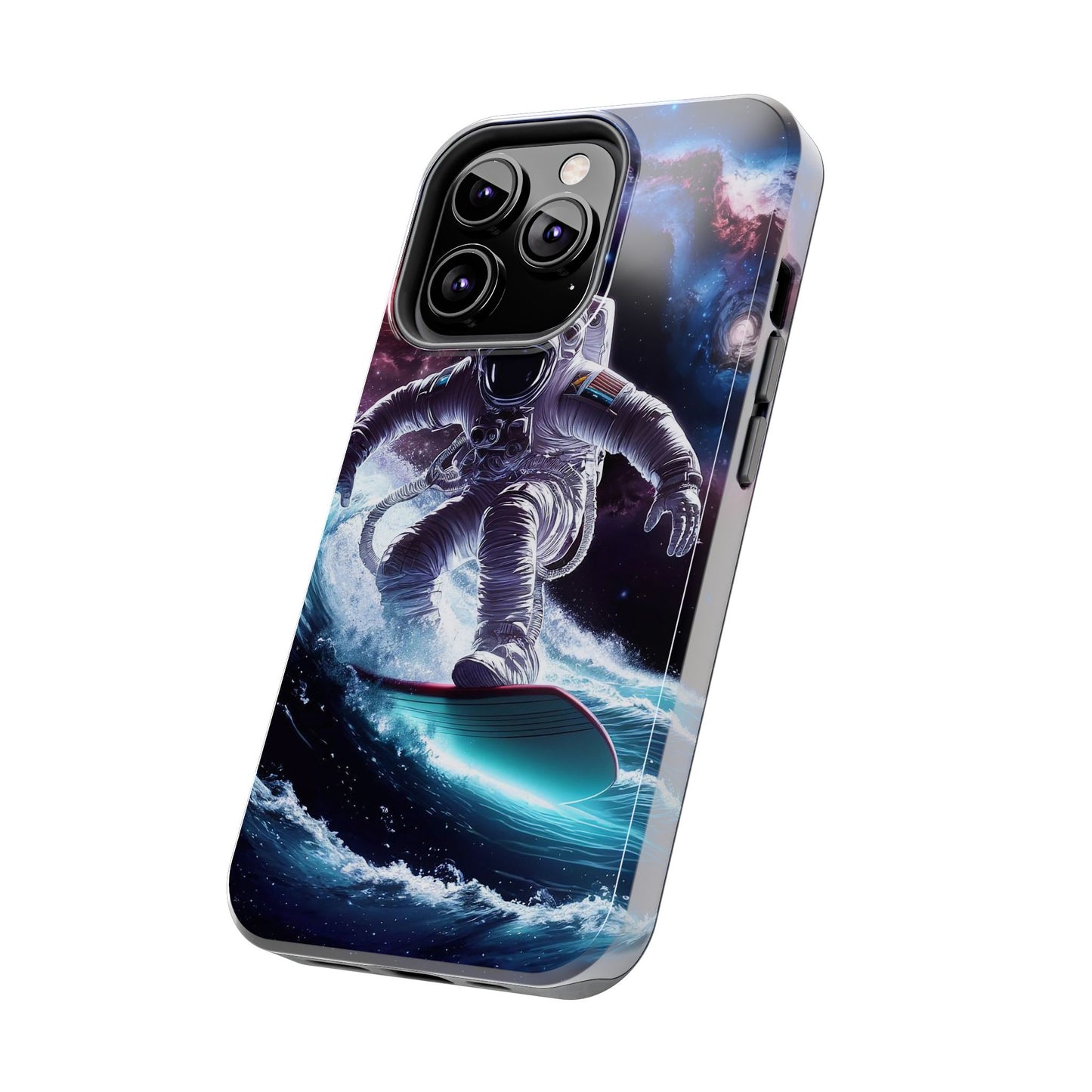 Galactic Wave Rider Astronaut Tough Phone Case