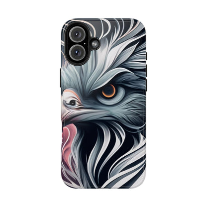 AviarySwirls Monochrome Bird Tough Phone Case