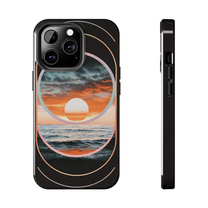 Fusion Sunset Abstract Art Tough Phone Case