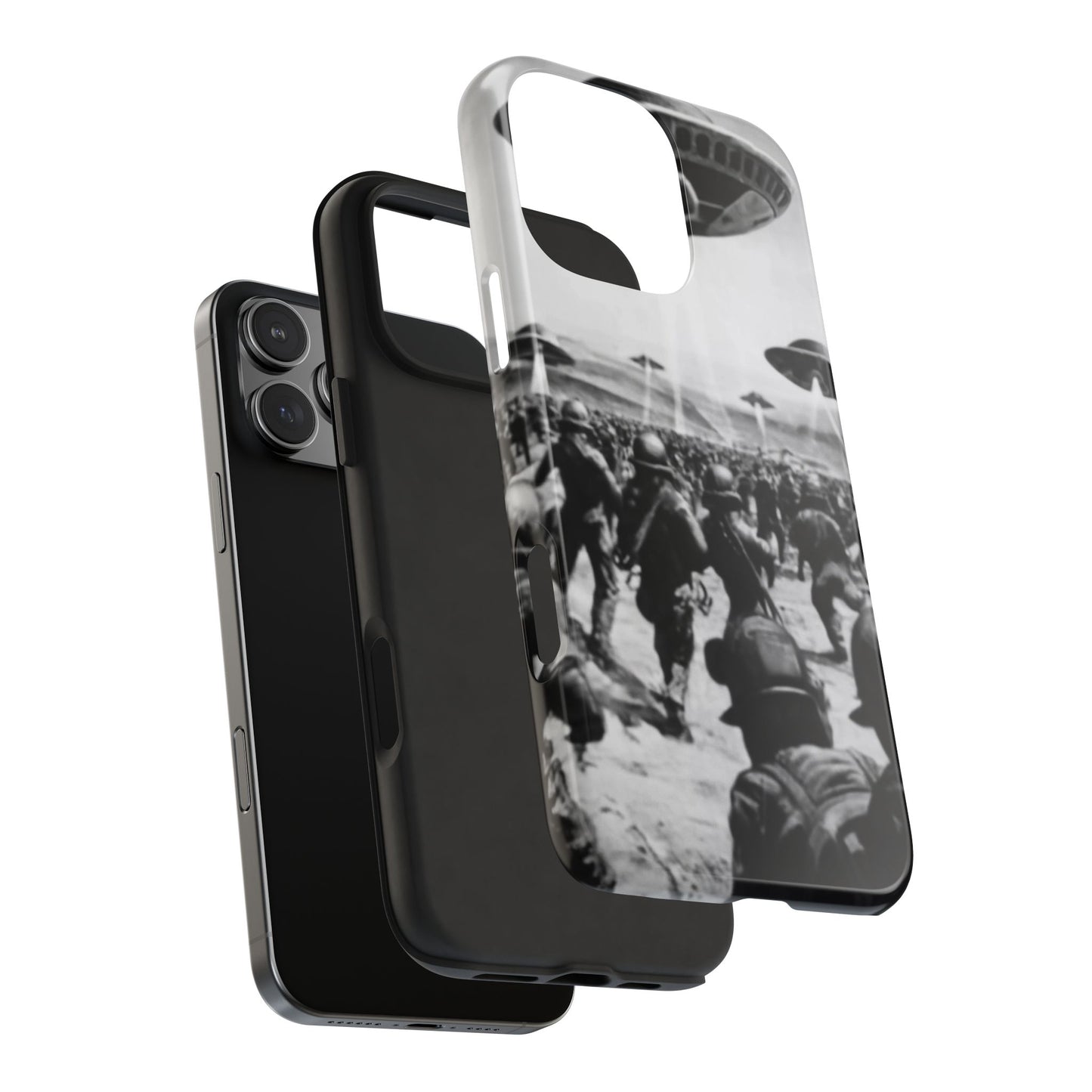 RetroWar UFO Encounter Tough Phone Case