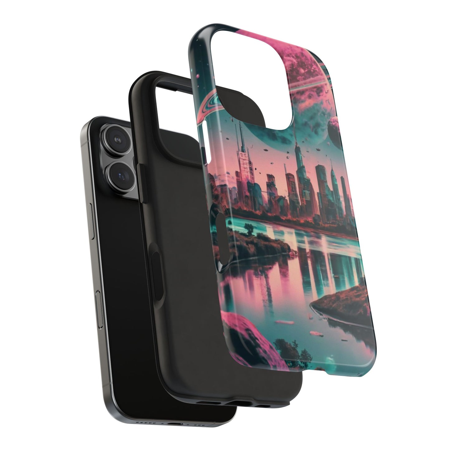 Celestial Cityscape Aerial View Tough Phone Case