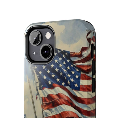 Tattered Glory American Flag Tough Phone Case