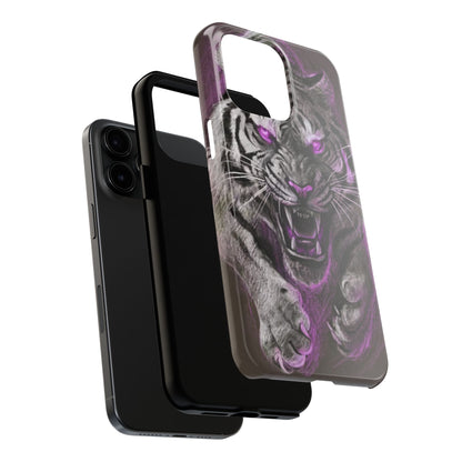 Enigmatic Hunter Tiger Sketch Tough Phone Case