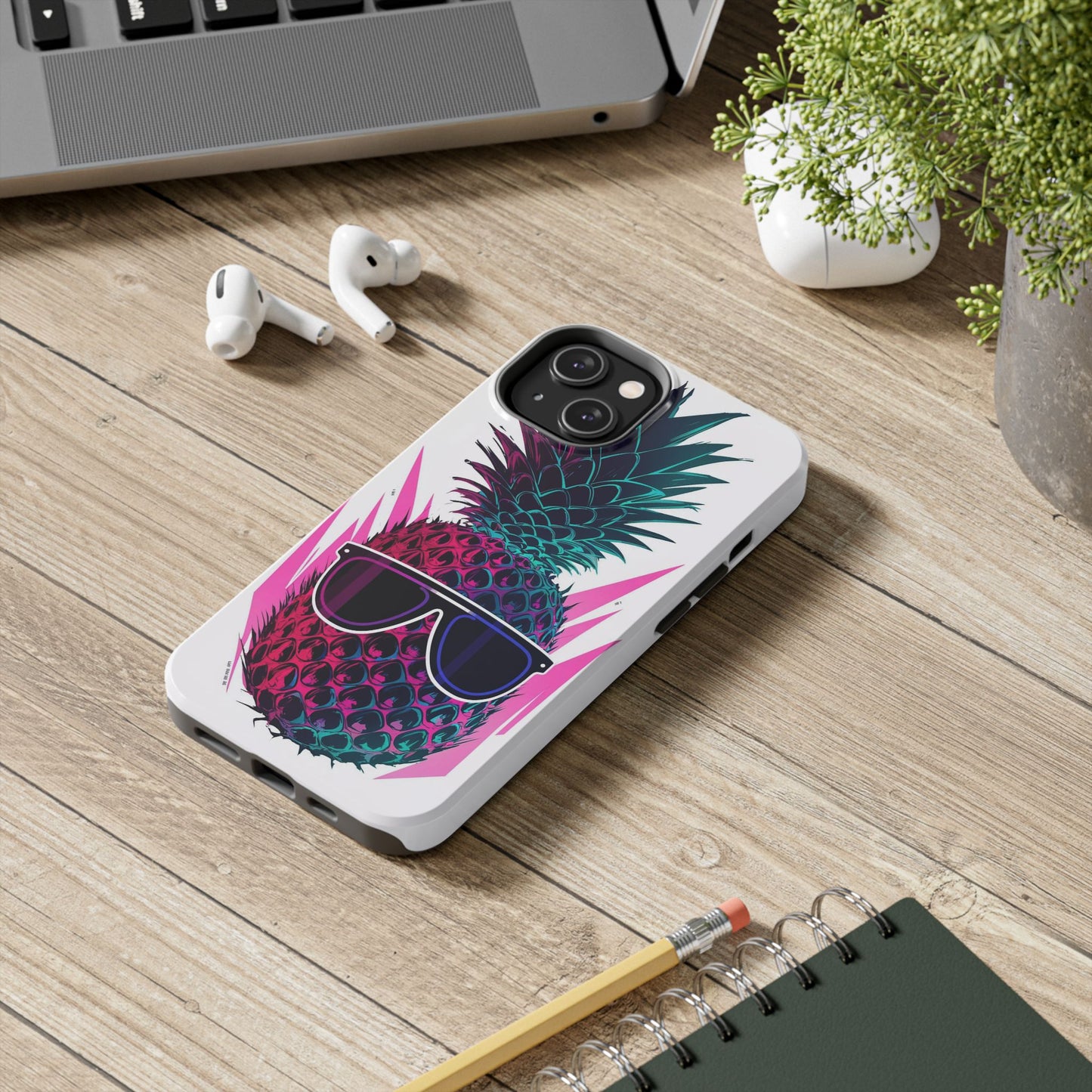 Sunglass Clad Pineapple Funk Tough Phone Case