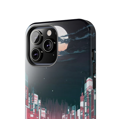 Moonlit Waterfront City Night Tough Phone Case